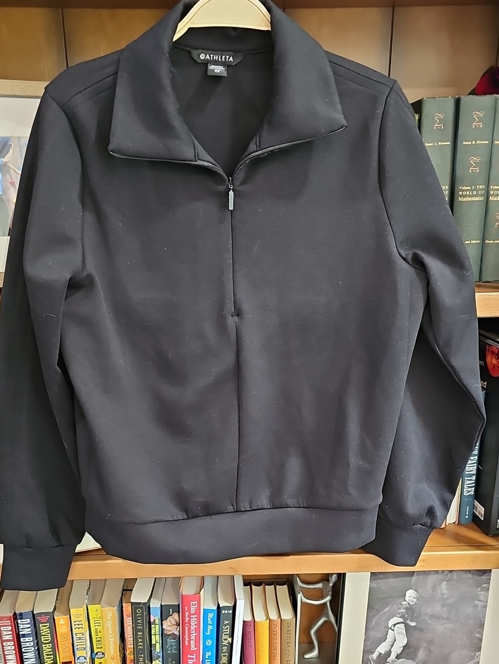 Athleta Womens Black Half-Zip Pullover Sweater